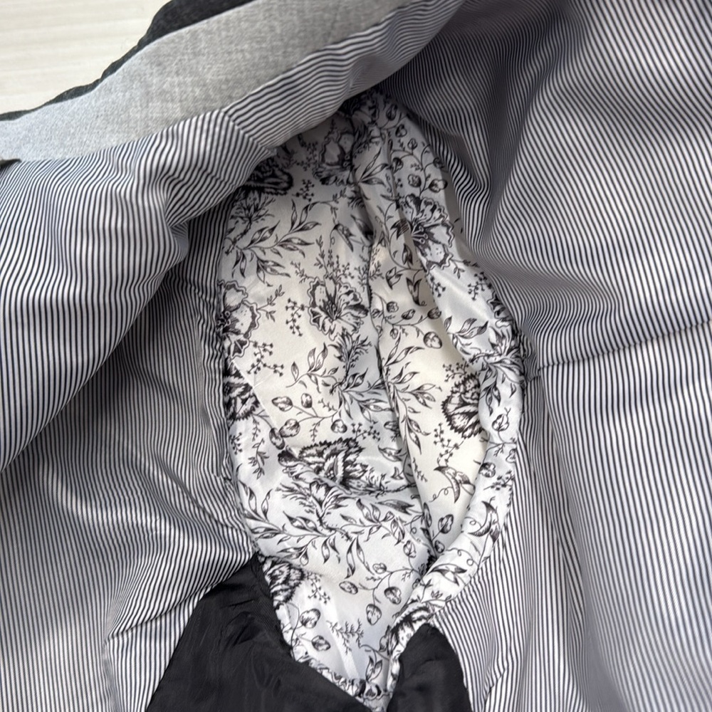Zara Gray Sport Coat Modern Slim Fit size 48 - Picture 8 of 8